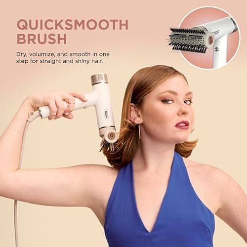 Shark Hair Dryer SpeedStyle RapidGloss Finisher and High-Velocity, Ionic Hair Blow Dryer with IQ Speed Styling and Drying Suite, No Heat Damage, Best for Curly and Coily Hair, Silk, HD332 6