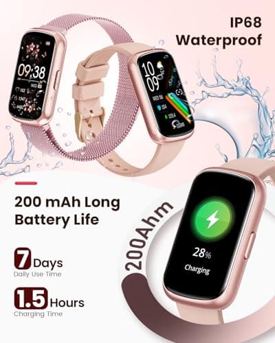 Fitness Tracker- Smart Watches for Women Men with 24/7 Heart Rate Monitor Blood Oxygen Sleep Tracker, Waterproof Fitness Watch, Activity Smartwatch for Android iPhone, Calorie Distance Pedometer, Gift 8