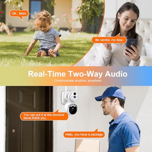 Dual Lens Solar Security Camera Wireless Outdoor, ICIGIWOX 2K WiFi Solar Outdoor Cameras for Home Security with Color Night Vision, PIR Human Detection, 2-Way Talk, Siren Alarm, IP66, SD/Cloud Storage 7