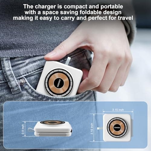 HAOHIYO 3 in 1 Magnetic Wireless Charger for iPhone, 20W Foldable Fast Charging Station for Apple, Samsung Multiple Devices 5
