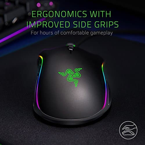 Razer Mamba Elite Wired Gaming Mouse: 16,000 DPI Optical Sensor - Chroma RGB Lighting - 9 Programmable Buttons - Mechanical Switches 6