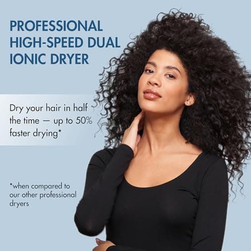 BaBylissPRO Hair Dryer, Nano Titanium Dual Ionic Blow Dryer, Hair Styling Tools & Appliances, BNT9100 8