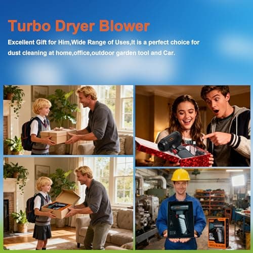 Snow Blower -64mm Supper Motor,756W Stepless Speed- Leaf Blowers,680CFM(1200g WindPressure), 3000mAh*8,30W Fast Charging,Cordless Leaf Blower for Leaves,Snow,House,Machine Room,Car Cleaning (X21) 8