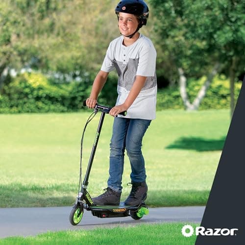Razor Power Core E90 Electric Scooter with Hub Motor, Push-Button Throttle for Kids 8+ 7