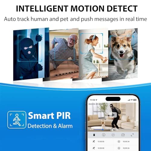 Hidden Camera, 1080P Wireless Mini Camera Indoor Nanny Cam for Home Security, 60-days Battery Life, Auto Night Vision, Motion Detection/Smart Alerts, Live Remote Viewing for Pet/Baby and Home Safety 6