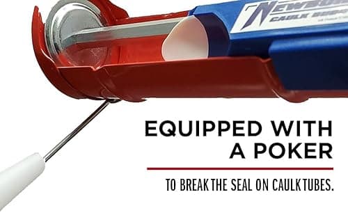 Newborn E-Z Thrust Drip-Free Hex Rod Cradle Caulk Gun with Spring Clip, 1/10 Gallon Cartridge, 10:1 Ratio 5