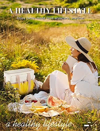 JOYHILL Lunch Bag for Women, Lunch Tote Leakproof Insulated Lunch Box with Shoulder Strap, Adult Reusable Lunch Cooler Tote Bags for Work Picnic Camping Beach (A-PINK) 6