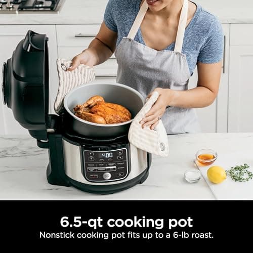 Foodi 10-in-1 Pressure Cooker & Air Fryer with TenderCrisp Technology, 6.5-Quart Multicooker 5