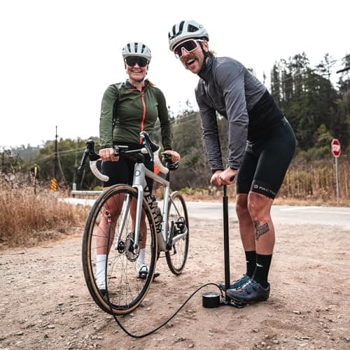 LEZYNE Classic Floor Drive 3.5 Bike Pump – High Pressure 220 PSI Floor Bicycle Pump with Gauge for Road & Track Bikes – Presta & Schrader Valve, Metallic Black 7