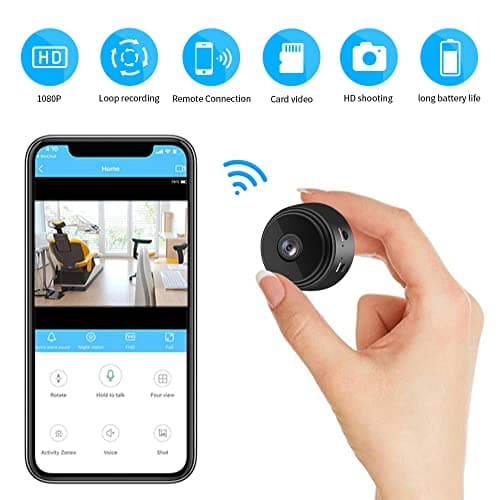 senri Mini Security Camera, 1080P HD WiFi Home Indoor Outdoor Camera for Baby/Pet/Nanny, IP Camera Remote Viewing for Security with iOS,Android Phone APP(Video Only) 8
