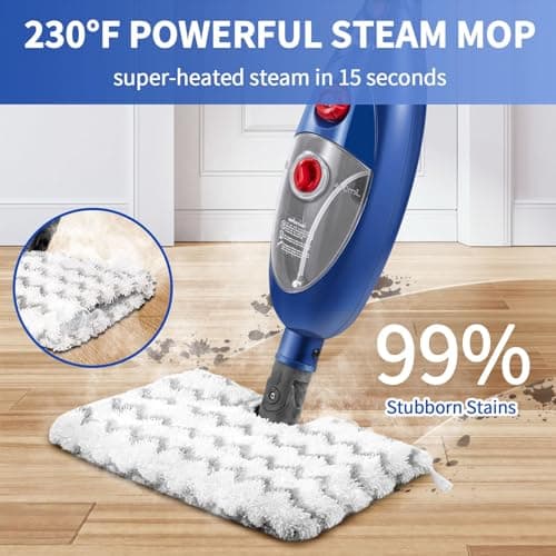 MOOLAN 10 in 1 Steam Mop, Detachable Steam Mop Cleaning for Hardwood/Tile/Laminate Floors 5