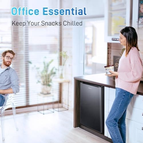 Anypro Compact Mini Upright Freezer 3 Cu.Ft with 3 Pull-down Drawer Doors and Adjustable Thermostat, Single Door Small Deep Standing Freezer Rapid Cooling for Home, Office, Dorm, Garage, Black 8