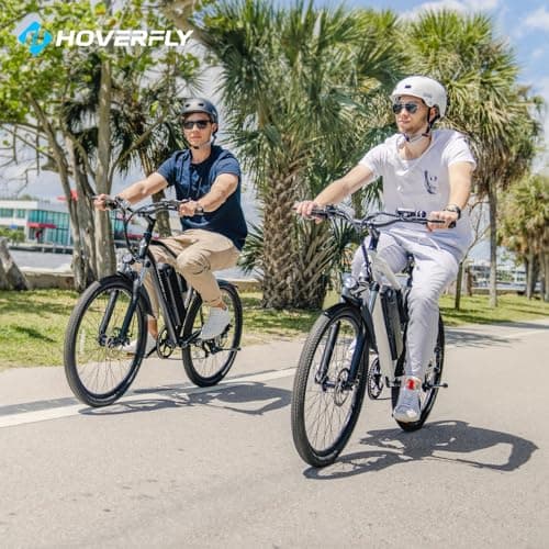 Hoverfly OUREA 26" Electric Bike for Adults, 750W Peak Motor Mountain Ebike, 20MPH Up to 40 Miles, UL2849 Certified, 7-Speed, Removable Battery, Shock Absorber, Fat Tire Commuter E-Bike 8