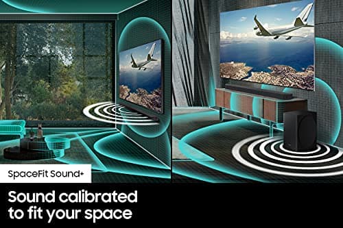 SAMSUNG HW-Q990B/ZA 11.1.4ch Soundbar w/ Wireless Dolby Atmos / DTS:X, Rear Speakers, Q Symphony, SpaceFit Sound+, Airplay 2, Adaptive Sound, Game Pro Mode, Alexa Built-In, 2022 5