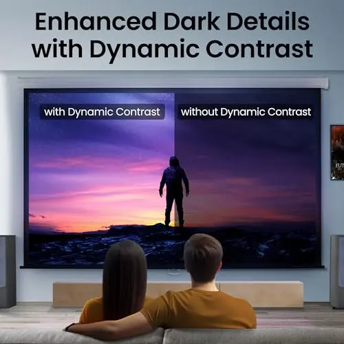 BenQ TK710 4K Laser 3200 Lumens Movie and Gaming Projector with 4ms Response Time | 240Hz Refresh Rate | HDR10 & HLG | ARC/eARC Support | Vertical Lens Shift | 3D Keystone | 1.3x Zoom | HDR Game Modes 6