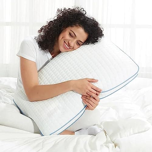 Purelux Simply Cool Molded Gel Memory Foam Pillow | CertiPUR-US Foam | Queen, 30 x 18 x 5 inches 8