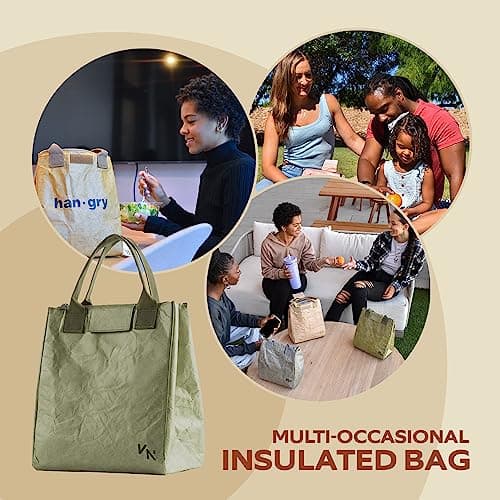 VonNova Women’s Insulated Lunch Bag with Premium 4mm Cooler Insulation, Cute Large 7L Lunch Tote for Office, Durable Small Lunch Box for Women, Stylish Lunchbox for Adults, Teens, Nurses, Teachers 7