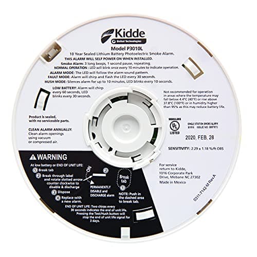 Kidde Smoke Detector, 10-Year Battery, Photoelectric Sensor Smoke Alarm 5