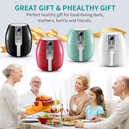 Ultrean Air Fryer, 4.2 Quart Electric Hot Airfryer Oven Oilless Cooker for Quick Easy Meals, Nonstick Frying Pot, UL Certified,1500w, Black 8