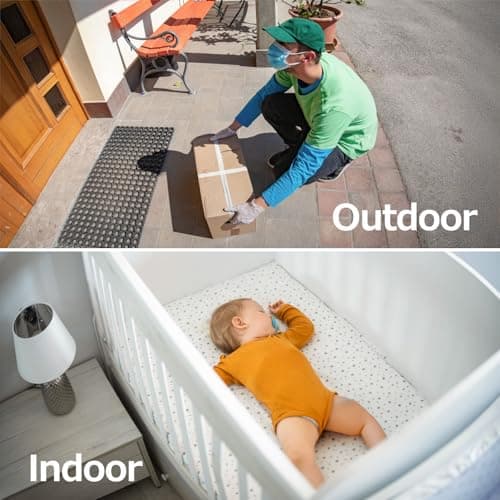 4MP QHD Home Security Camera, 5G/2.4G Wi-Fi Outdoor Cam with Motion-Activated Siren, Indoor/Outdoor Use, Cloud & 512GB SD Card Storage, Compatible with Alexa for Baby, Elderly Pet & Garage Monitoring 7