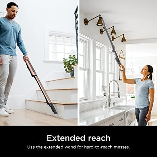 Shark WS642RG WANDVAC System Pet 3-in-1 Ultra-Lightweight Powerful Cordless Stick & Handheld Vacuum Combo with Charging Dock, Duster Crevice Tool & Pet Multi-Tool, Rose Gold 7