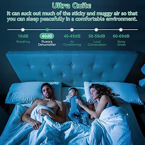 Dehumidifier 2500 Sq.Ft 30 Pint, Dehumidifiers with Drain Hose, 0.66 Gallon Water Tank, RUWORA Dehumidifiers for Home Basement Bedroom Bathroom, Overflow Protection, 24H Timer 8