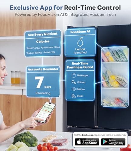 Vacuum Sealer Machine with AirLock ProSeal System, 10-in-1 Vacuum Sealer for Food, Dry & Moist Modes, Compact Design with Digital Timer, Built-in Cutter & Roll Storage, Stainless Steel 7