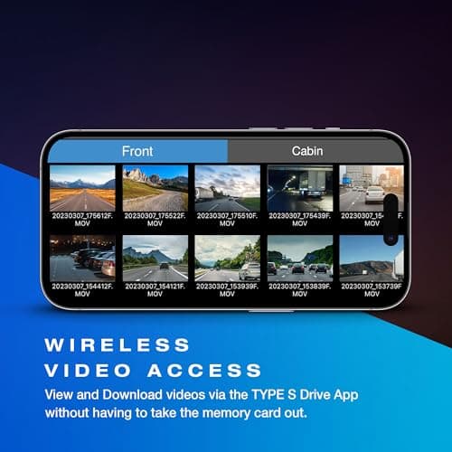Type S T401 4K Dual View Dash Cam with AI Driver Assistance and in-Car Surveillance Camera, AI-Powered Lane, Car, Pedestrian Recognition 6