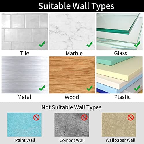 PEDORUBY Under Cabinet Paper Towel Holder, Adhesive or Drill Mount Paper Towel Holder, Wall Mount Paper Towel Holders for Kitchen or Bathroom (Black) 6