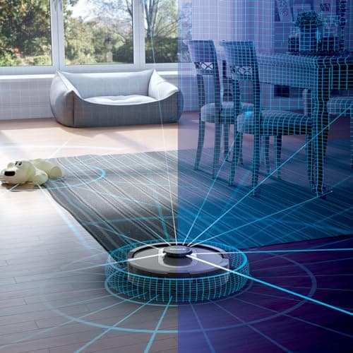 Shark UR2500SR AI Ultra Robot Vacuum with Self-Empty Base, Bagless, 30-Day Capacity, LIDAR Navigation, Compatible with Alexa, WiFi Connected, Black 9