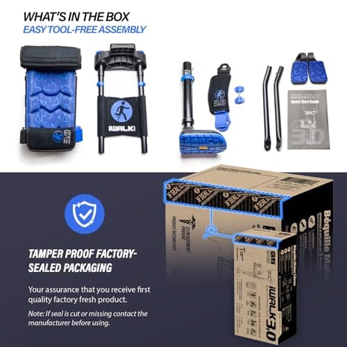 iWALK3.0 – The Original Hands Free Knee Crutch - Alternative to Crutches and Knee Scooters - iWALK Replaces Crutches for Adults - Peg Leg Crutch For Lower Leg Injuries - See All Qualifications for Use - Not for Elderly or Balance Impaired 7