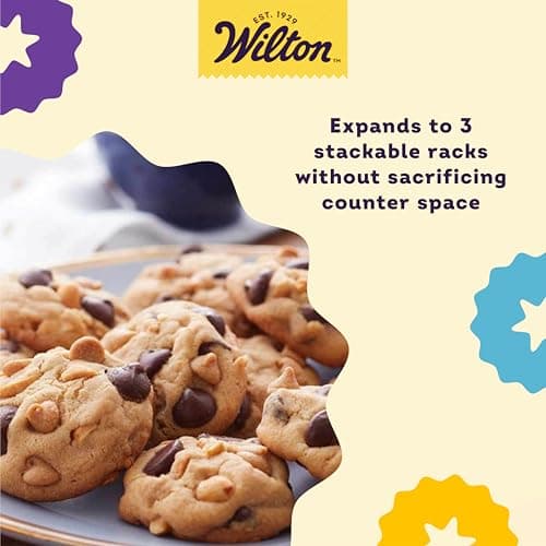 Wilton Excelle Elite 3-Tier Cooling Rack for Cookies, Cake and More - Cool Batches of Cookies, Cake Layers or Finger Foods, Black 5