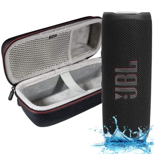 JBL Flip 6 - Waterproof Portable Bluetooth Speaker, Powerful Sound and deep bass, IPX7 Waterproof, 12 Hours of Playtime with Megen Hartshell Case