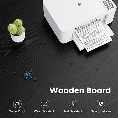 NEWBULIG 3 Drawers Mobile File Cabinet,Wood Lateral Rolling Filing Cabinet,Printer Stand with Open Adjustable Storage Shelves and Wheels for Home Office,Black 8