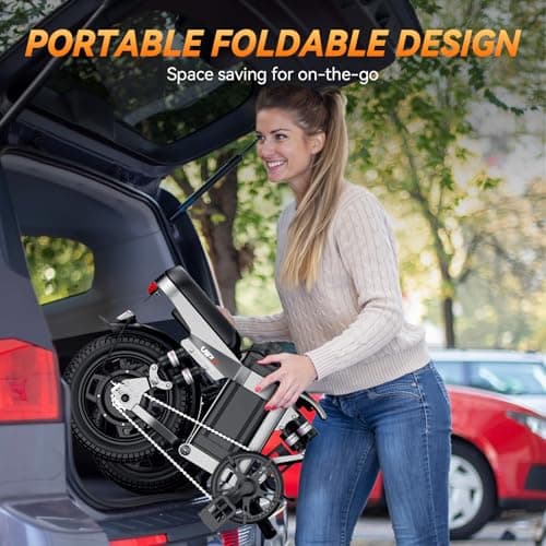 DTTZH A12 1000W Folding Ebikes for Adults, 28MPH Electric Bike Foldable, 14" Commuter Foldable Ebike, 750W Motor Folding Electric Bicycle, 48V 15Ah Battery UL 2849 Certified, 60 Miles Range (Gray) 7