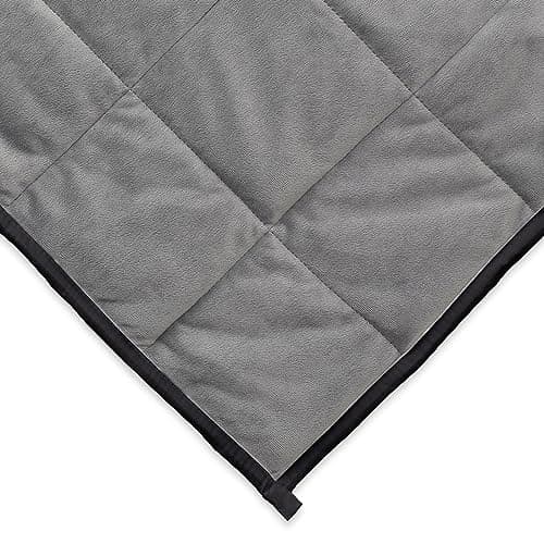 Ella Jayne - Luxury Collection Reversible Weighted Blanket for Adults, Heavy Queen/King/Twin Size, Black - 15lb 6
