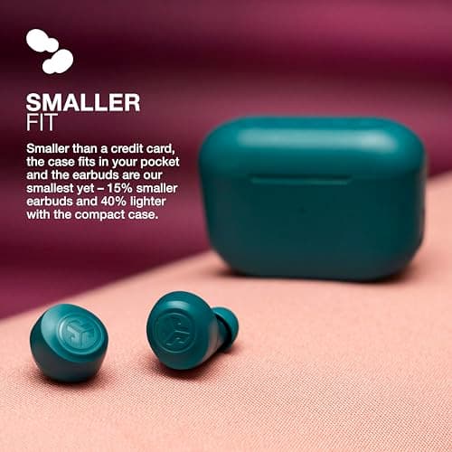 JLab Go Air Pop True Wireless Earbuds, in Ear Headphones, Bluetooth Earphones, Ear Buds with 32H Playtime, Bluetooth Earbuds with Microphone, USB Charging Case, Dual Connect, EQ3 Sound, Teal 6