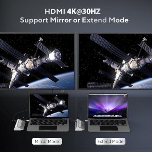 P9 USB C Hub, intpw 9-in-1 USB C Hub Multiport Adapter with 4K HDMI, PD 100W, Type-C & 2 USB A 3.0 5Gbps, 2 USB A 2.0, SD/TF Card Reader, Aluminum USB Hub for Laptop, iPhone 17 Series, MacBook, iPad 5