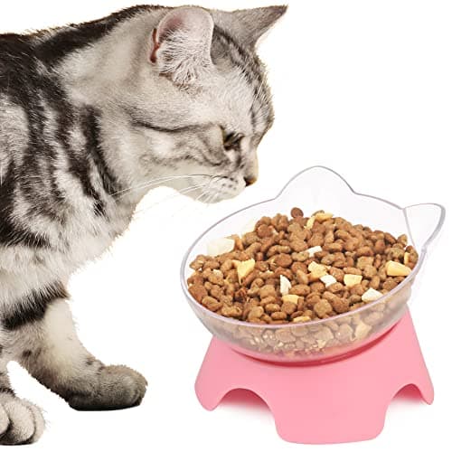 MILIFUN Raised Cat Food Bowls with Stand, Cat Dishes for Food or Water, Tilted Bowl, Pet Dish with Stand 7