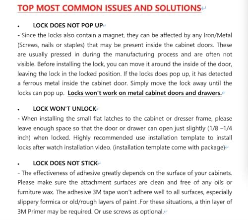 20 Pack Magnetic Cabinet Locks Baby Proofing - Vmaisi Children Proof Cupboard Drawers Latches - Adhesive Easy Installation 7