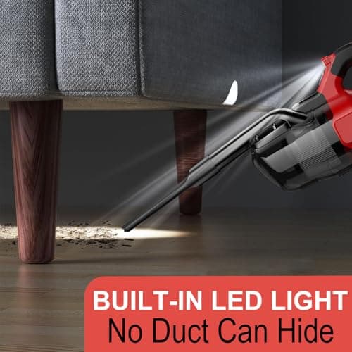 Cordless Vacuum for Milw-auke 18V Battery, Handheld Vacuum Cleaner Stick Vacuum Shop Vac for Home Car Hardwood Floor Carpet with Washable HEPA Filter 125AW(No Battery) 3