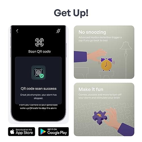 Pavlok Shock Clock 2 | Silent Alarm Clock | Ideal for Heavy Sleepers | Couples' Favorite | Wake Up On Time | Vibrating Alarm | Students' Best Friend 5