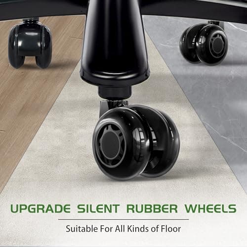 Big and Tall Office Chair with Footrest 650LBS,Large Heavy Duty Executive Office Chair-Wide Seat,Ergonomic High Back Computer Chairs for Heavy People,Adjustable Lumbar Support,Dual Rubber Wheels,Brown 8