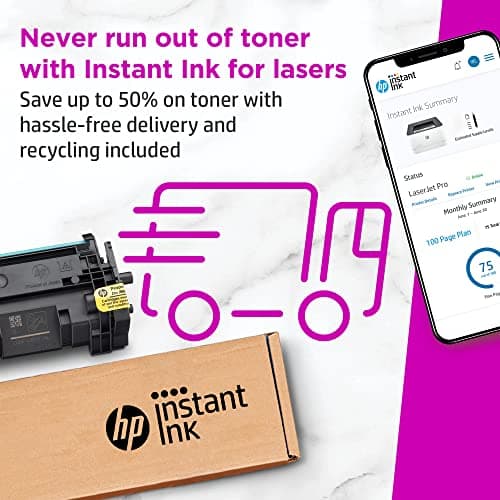 HP LaserJet Pro 3001dw Wireless Black & White Printer (Renewed) 9