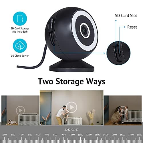 LaView 4MP 2K Security Cameras Outdoor Indoor Wired,IP65, Starlight Sensor & 100 Ft Night Vision,Motion/Person Detection,2-Way Audio/Spotlight,US Cloud,Compatible With Alexa,iOS & Android & Web Access 8