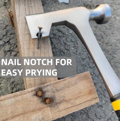 BUSKPOK Drywall Hammer Hatchet, 14 oz Wall Board Tool with Milled Face 7