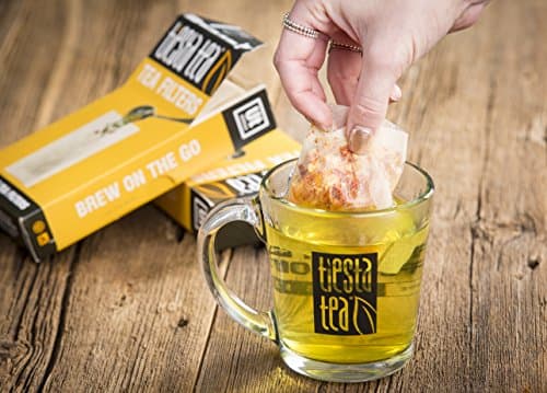 Tiesta Tea Loose Leaf Filters for Brewing, Disposable Infuser for Hot & Iced Drinks, Easy-Fill Steeper, Unbleached Paper, Single-Cup Infuser for Loose Leaves, 100 Empty Bags 9