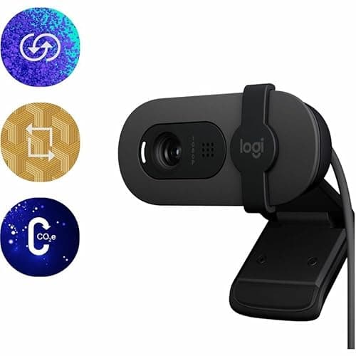 Logitech 960001580 Brio 100 1080p Full HD Webcam (Graphite) (Renewed) 8