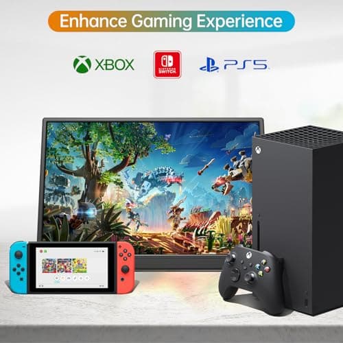 YPI Portable Monitor 16.0inch FHD 1920 * 1200P USB C HDMI Ultra-Slim IPS Travel Display & Speakers, HDR Plug&Play, External Monitor for Laptop PC, Phone,Mac 8