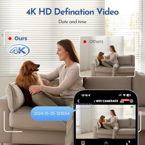 Braload Hidden Camera, Nanny Cam for Home | Free Cloud Indoor Security Camera, Works with/Without WiFi for Baby/Pet/Nanny Monitoring (deep Black) 7